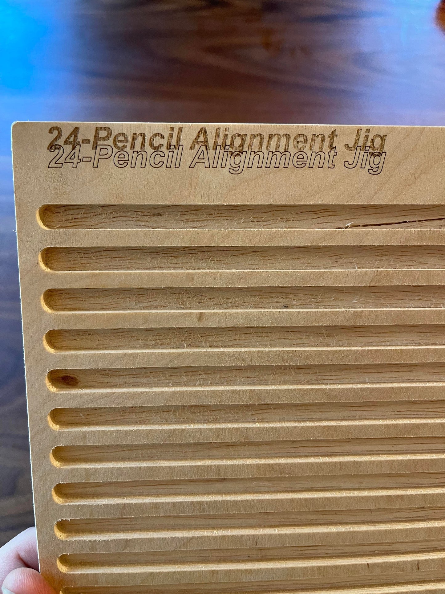 24-Pencil Laser Alignment Jig + Lightburn File