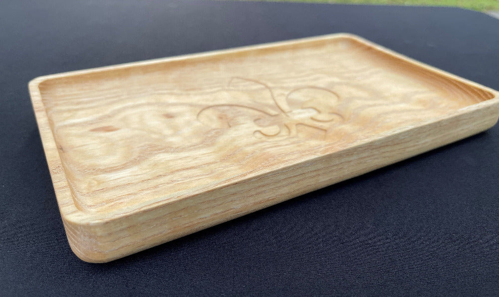 Fleur-De-Lis Tray - Trey's Woodshop