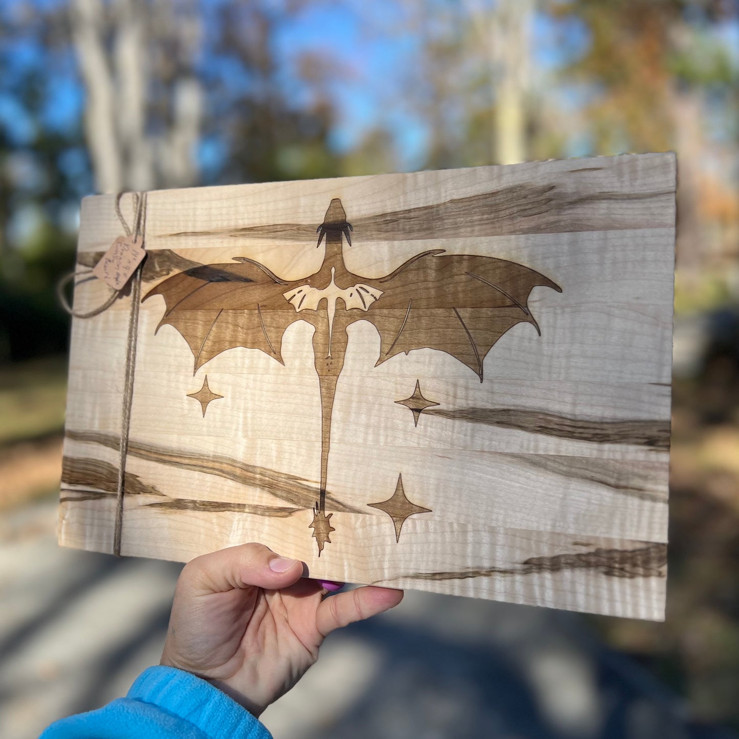 Dragon Inspired Cutting Board - 14”x9”